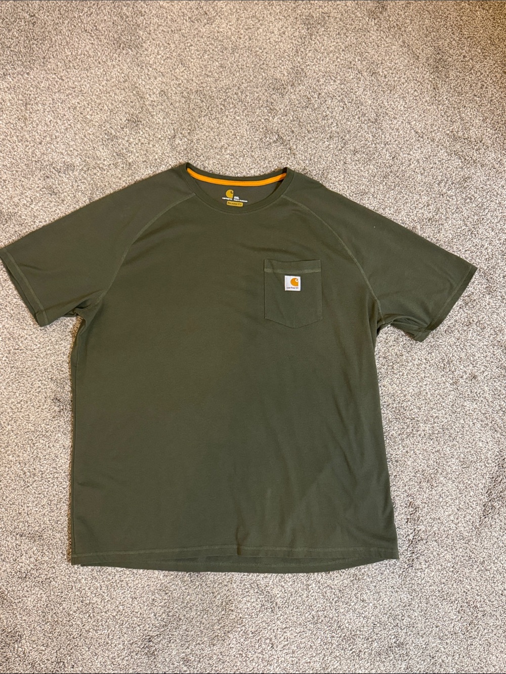 Carhartt Men’s Olive Pocket Short-Sleeve Tee